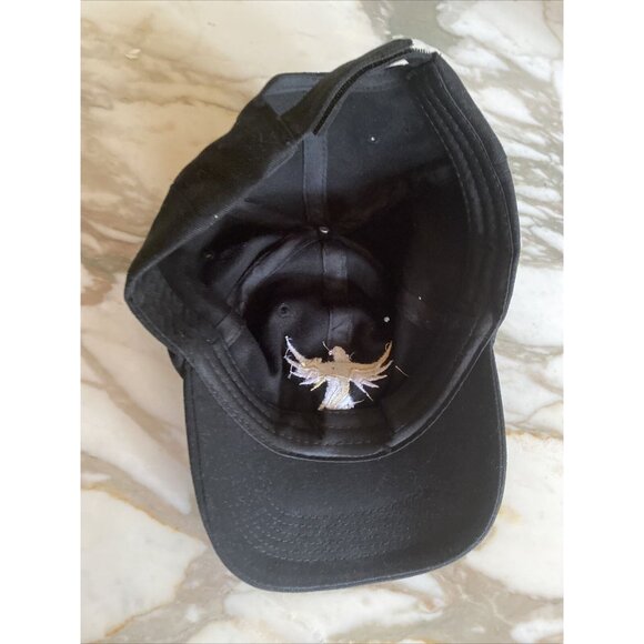 Mateship Embroidered Black Baseball Cap Adjustable Strap Cotton Unisex - Picture 5 of 7